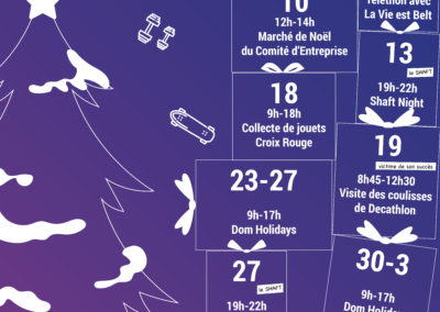 Événements du mois de décembre au Btwin village