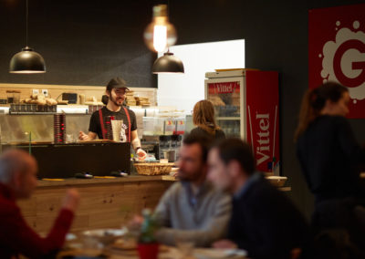 Le foodcourt du B’twin village