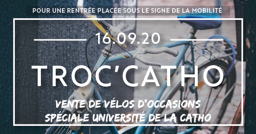 TROC’CATHO : Vente de vélos d’occasions pour le personnel de l’université catholique de Lille
