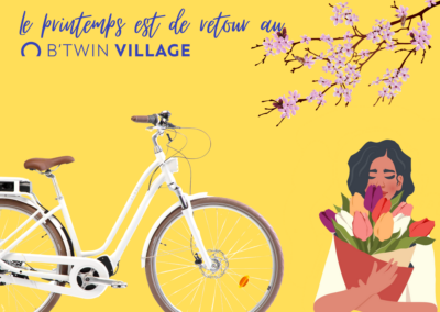 La saison du vélo est de retour au B’twin Village 🤩