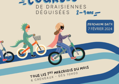 Courses de draisiennes déguisées au b’twin village ✨